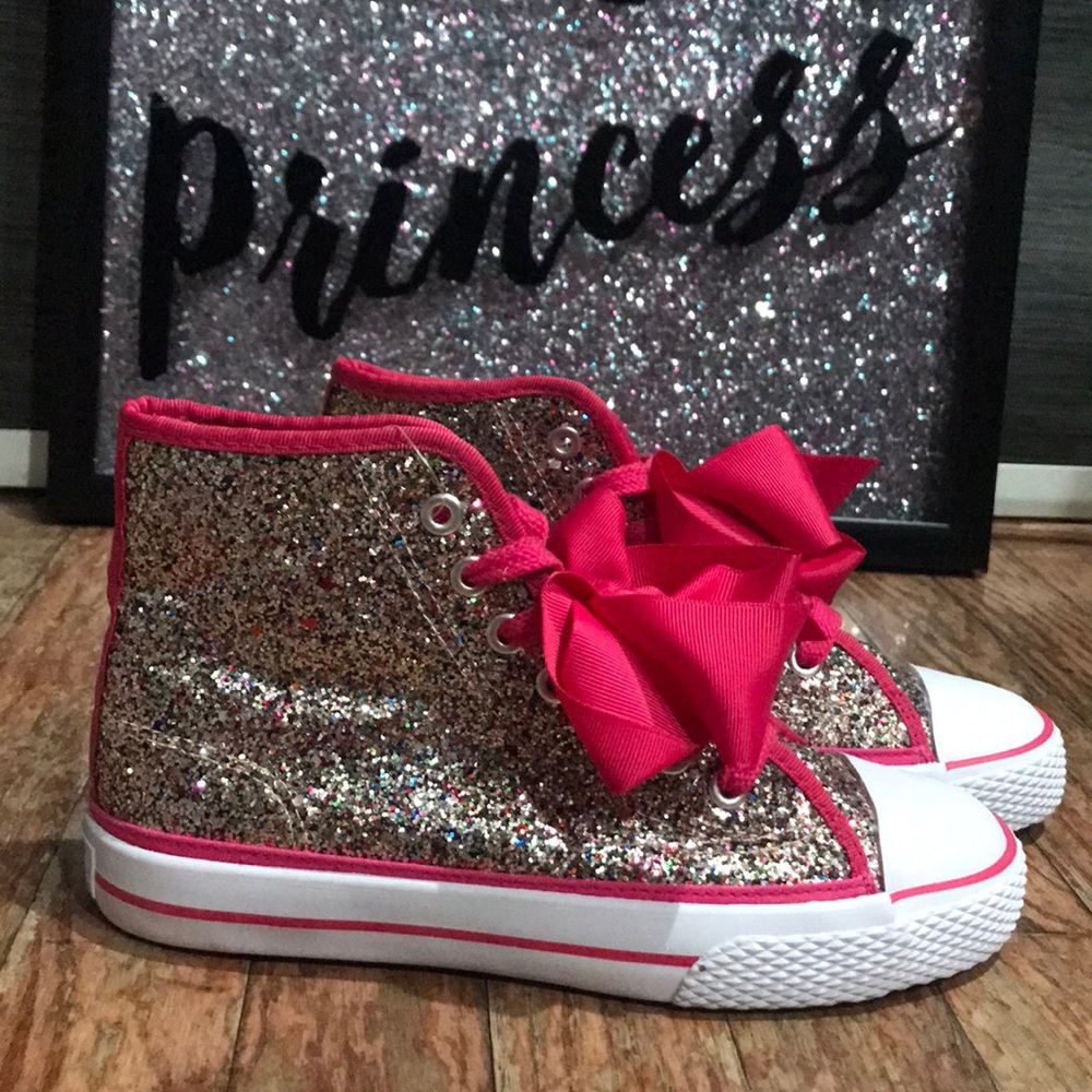 New JoJo Siwa 💕 glitter with bow sneakers